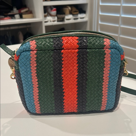 Clare V Multicolor Woven Crossbody Bag Midi Sac - Picture 5 of 5